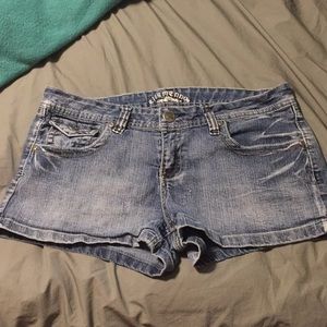 Cute juniors jean shorts